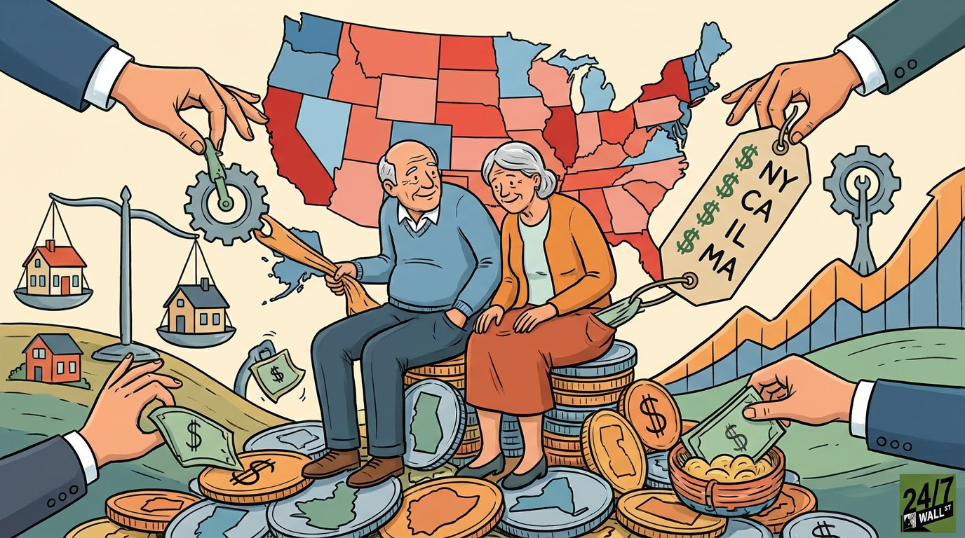 Retiree Tax Traps: 15 States Where Per-Person Tax Burdens Are Over the National Average