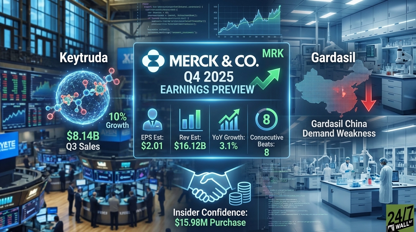 247wallst.com - Joel South - Merck Reports Earnings Tuesday Morning After Gaining 13% Over the Past Year