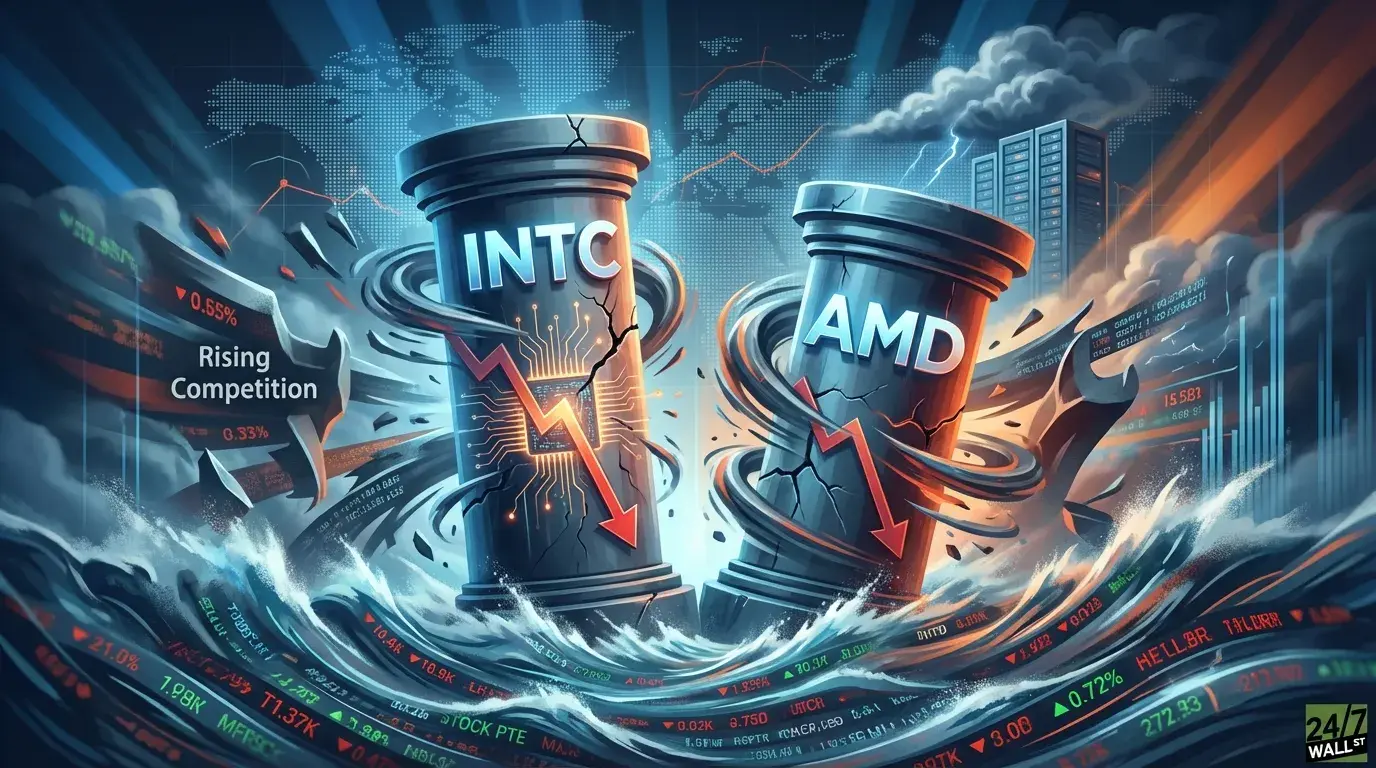 Intel Dips 5%, AMD Down 3%: Rising Competition and Sector Pressure Test Two of Wall Street’s Favorite Chip Stocks