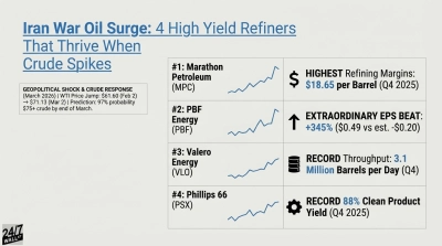 4 High Yield Refiners Built for Exactly These Spiking Oil Prices and Geopolitical Swings