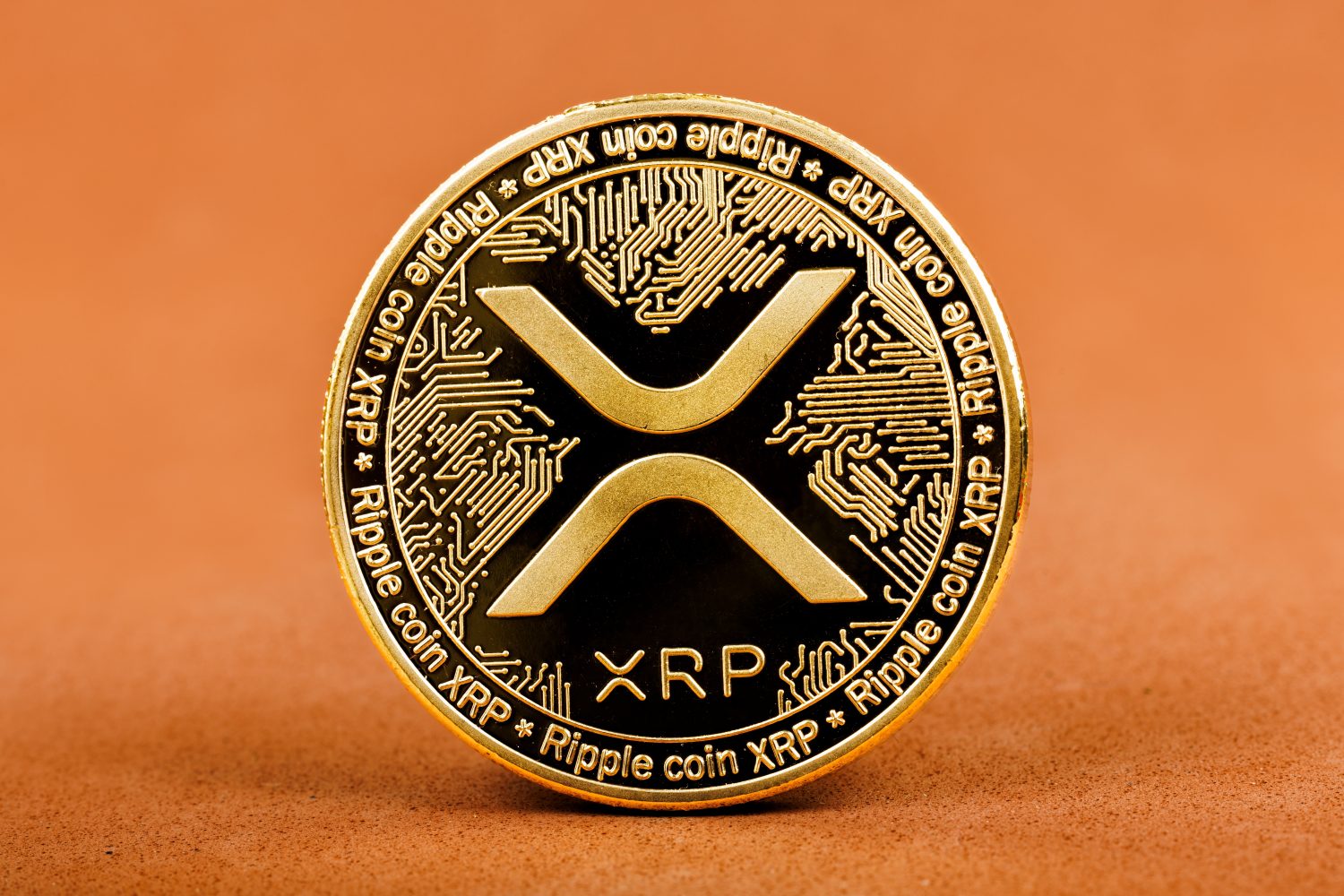 Ripple XRP cryptocurrency coin representing digital innovation and future financial systems.