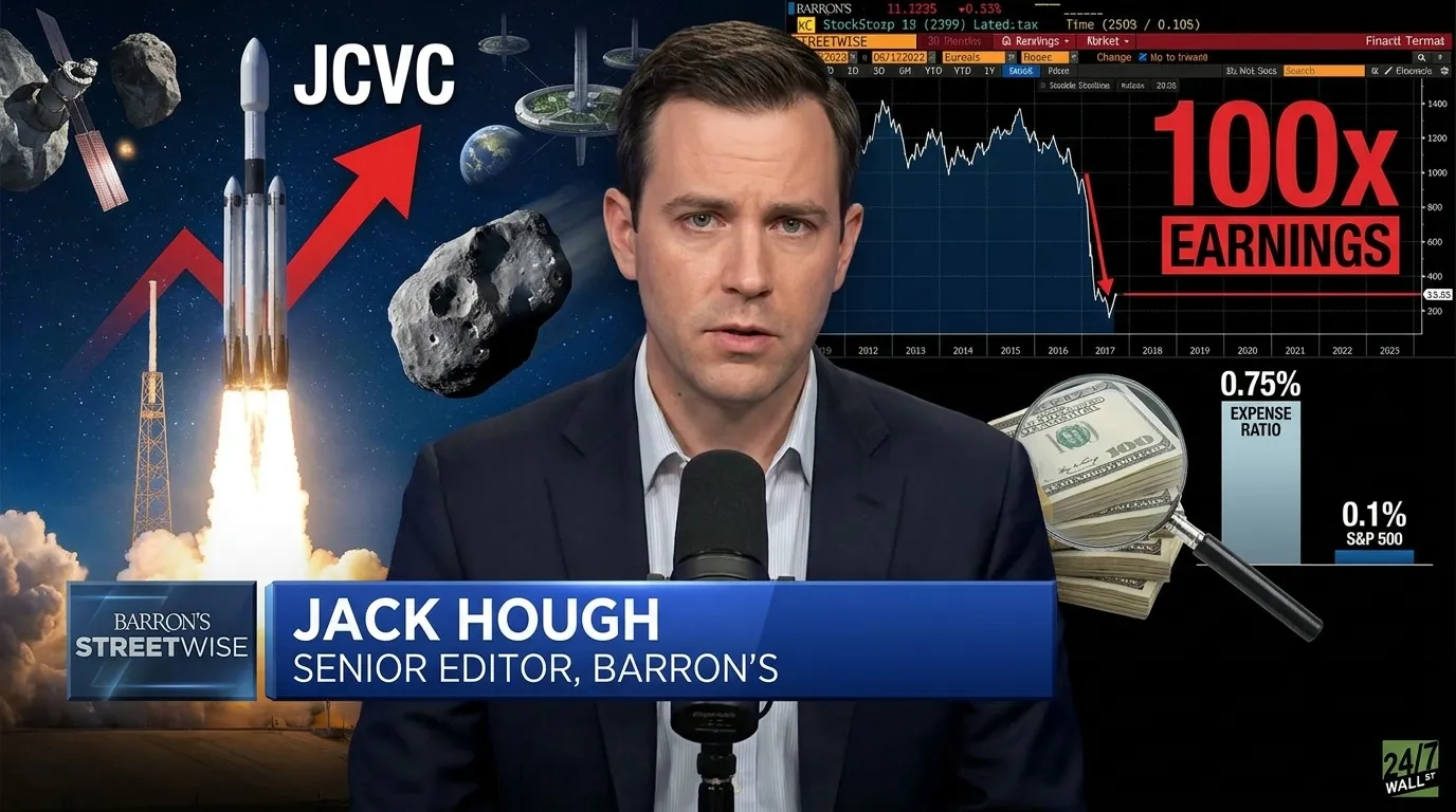 Barron's Editor Warns Space ETF Investors Despite 190% Gains