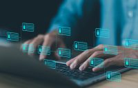 blockchain technology ledger data algorithm linked together in a chain. The system Payments and transactions to secure business networks. concept cyber security financial, cryptocurrency digital