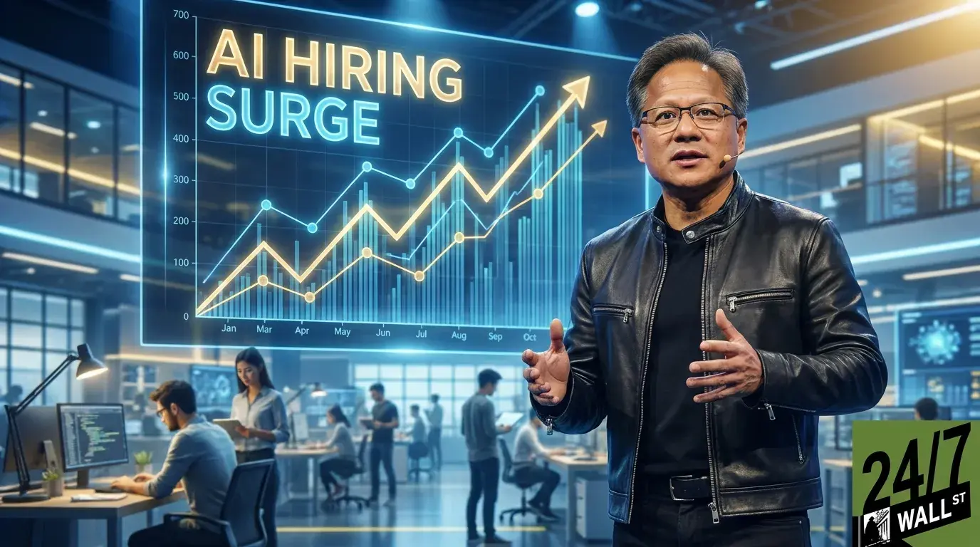 Nvidia CEO Jensen Huang: AI Job Losses Are ‘Complete Nonsense,’ AI Driving Hiring Surge Instead