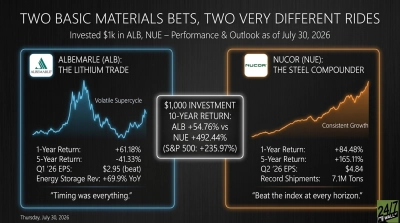 Nucor Outshines Albemarle in Charlotte Stock Duel