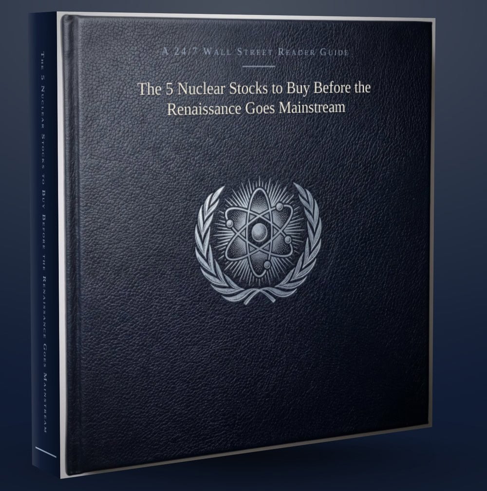 The 5 Nuclear Stocks to Buy Before the Renaissance Goes Mainstream book cover