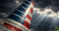 By focusing on the iconic tail fin logo in an extreme close-up with dramatic lighting, we strip away distractions and force the viewer to confront the brand directly. The 'God rays' through storm clouds serve as a metaphor for financial pressure without being literal.