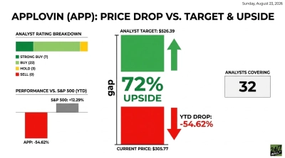 AppLovin Keeps Tanking: 160% Returns Lie Ahead According To One Wall Street Bank