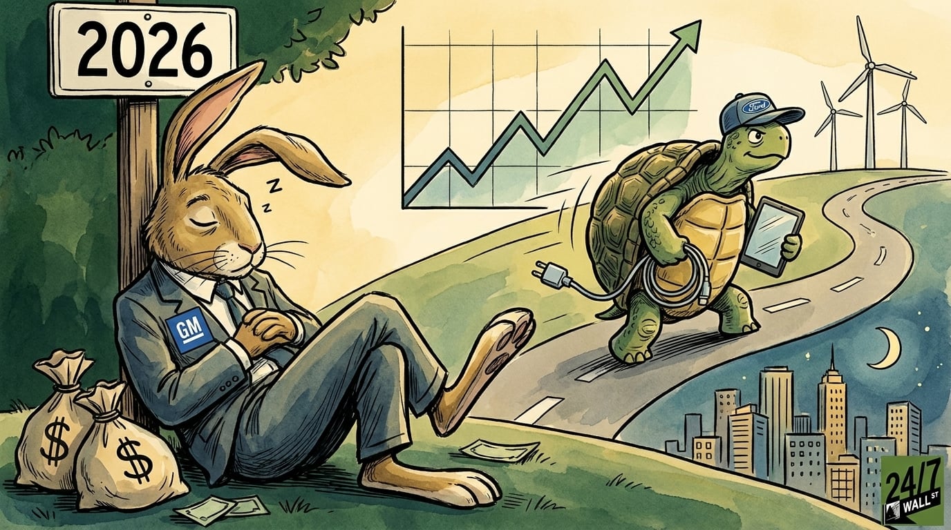 GM Sprinted Past Ford After Its $6 Billion Buyback. This Year The Hare Is Napping.