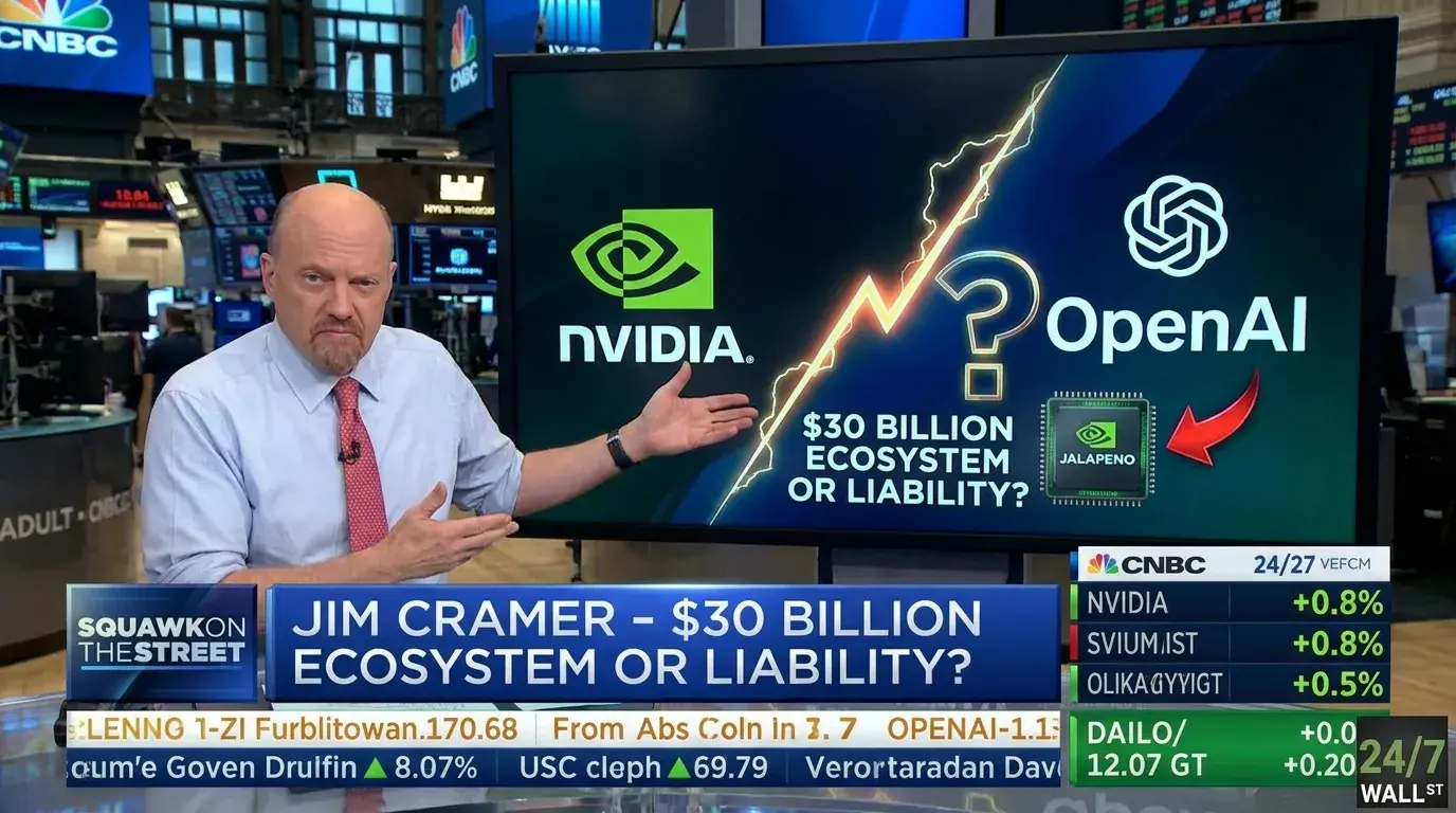 “They’re Financing” a Rival: Jim Cramer Challenges Nvidia’s $30 Billion OpenAI Investment