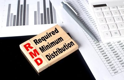 Word RMD made with wood building blocks, business