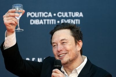 Elon Musk Raises a Glass