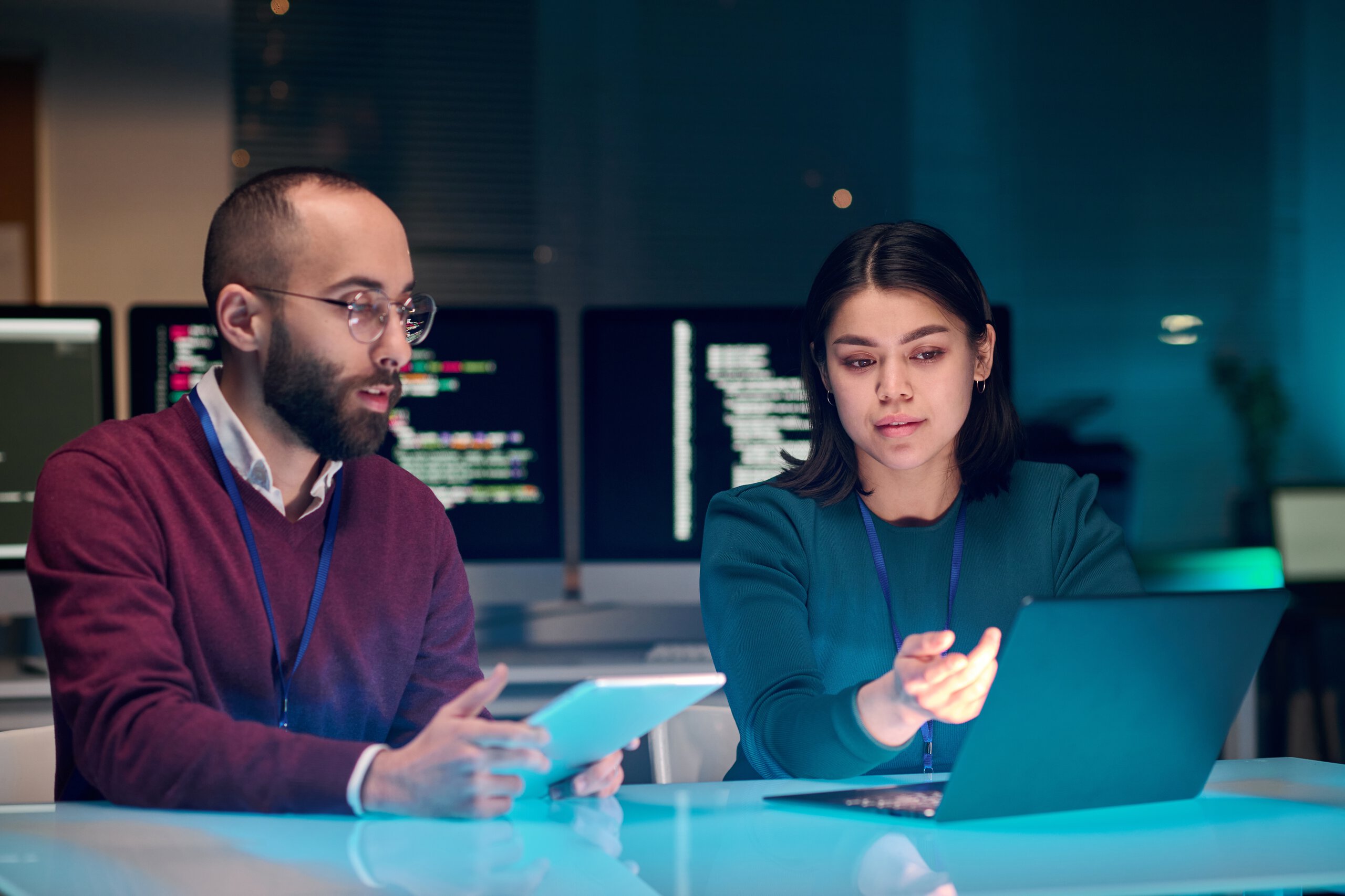 IT Experts At Computer