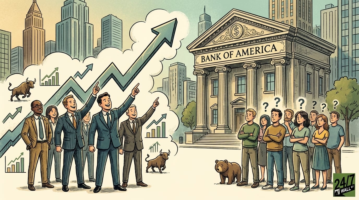 With Bank of America at Record Highs, Wall Street Is Bullish but Retail Is Wary