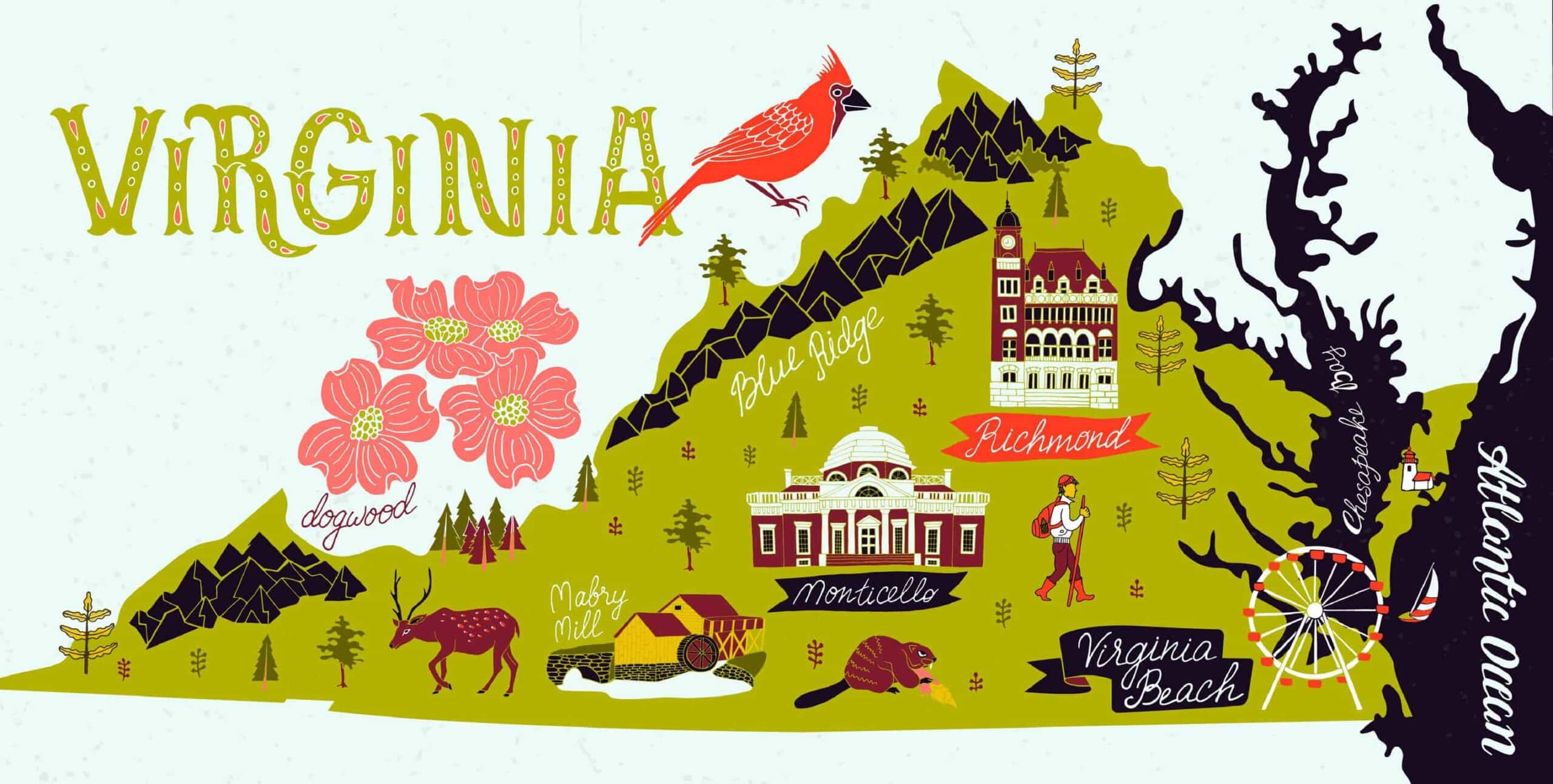 Map of Virginia