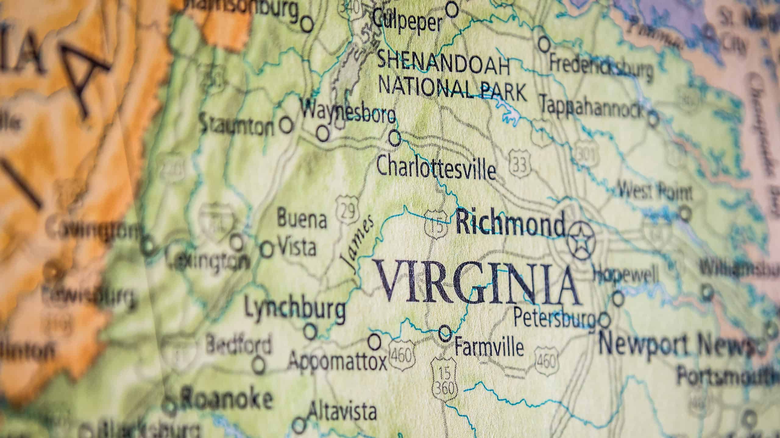 map of Virginia