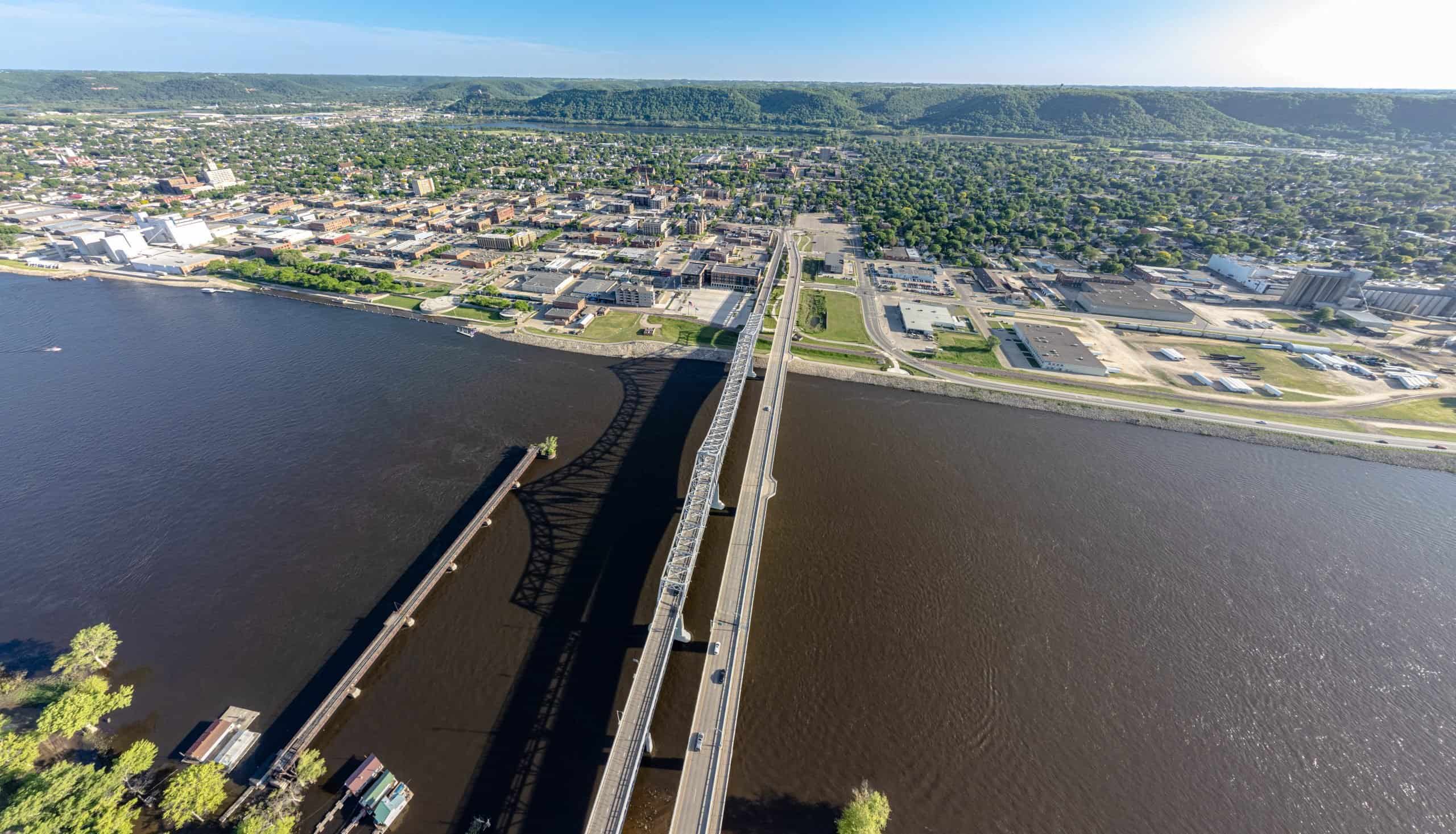 Winona, Minnesota skyline