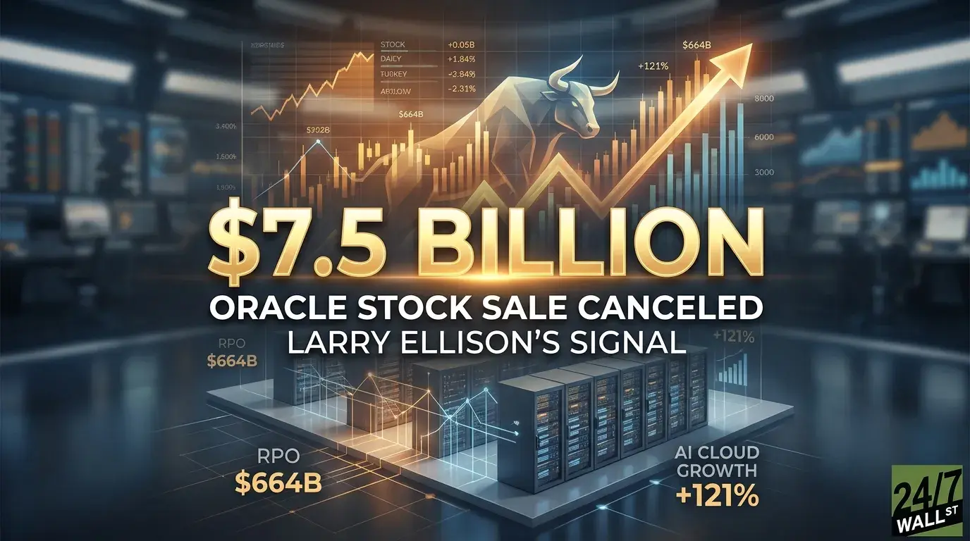 On Second Thought, Never Mind: Here’s Why ORCL’s Larry Ellison Just Canceled $7.5 Billion Stock Sale