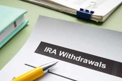 Document about IRA withdrawals. Retirement planning.