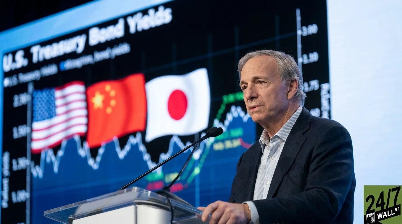 247wallst.com - AJ Tiarsmith - Billionaire Hedge Fund Founder Ray Dalio Warns China And Japan May Pull Back From U.S. Treasuries, But One Economist Says Hedge Funds Are A Bigger Threat