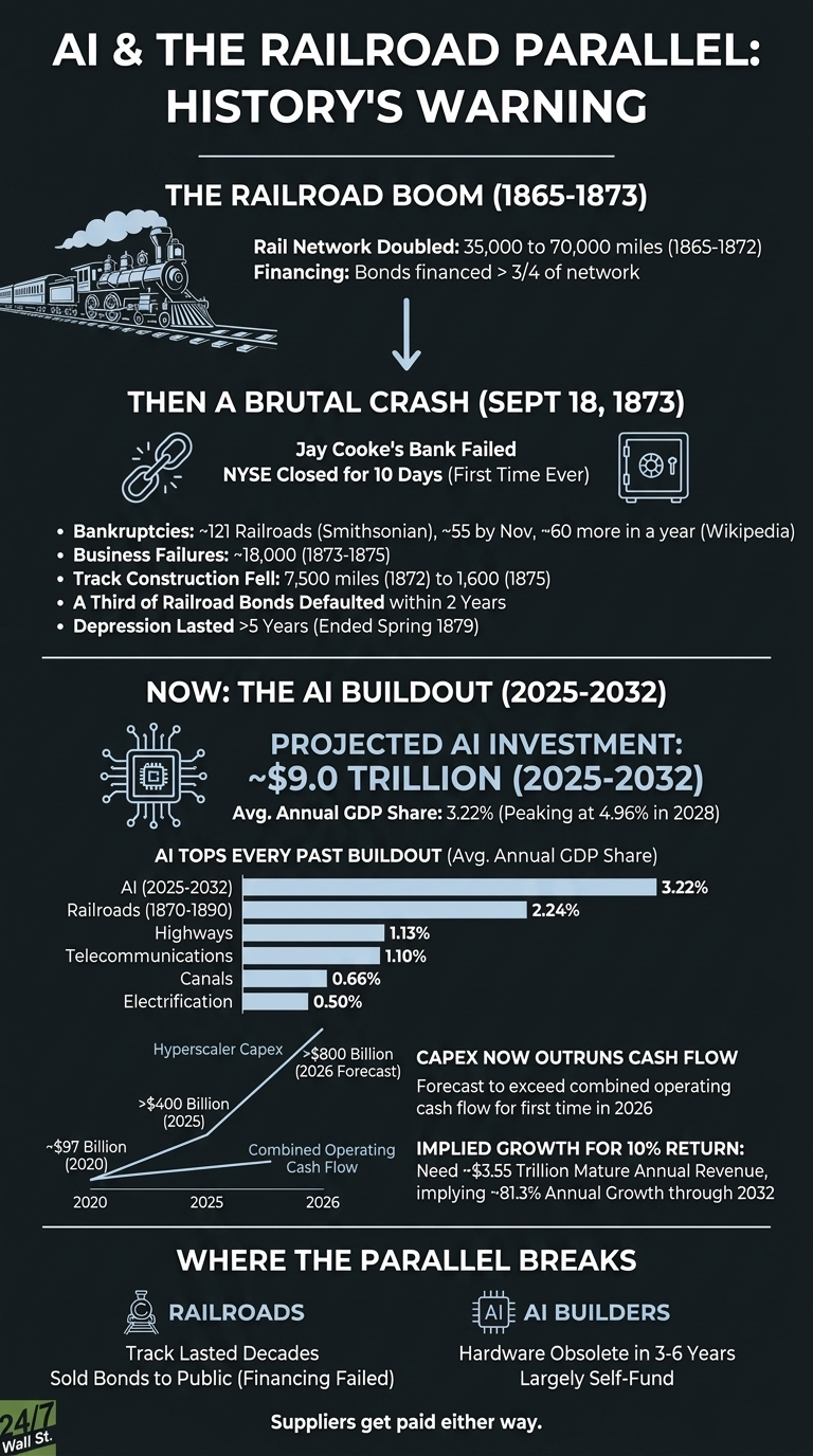 A dark background infographic titled 