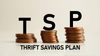 Thrift savings plan TSP is shown as business and financial concept