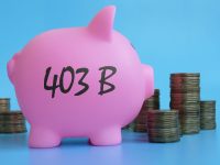 403b plan is shown as business and financial concept