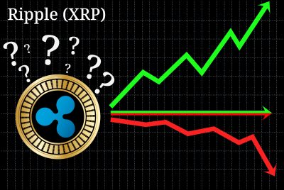 Possible graphs of forecast Ripple (XRP) cryptocurrency - up, down or horizontally. Ripple (XRP) chart.