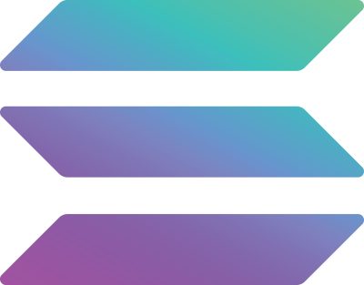 SOLANA SOL. Crypto. Cryptocurrency Symbol.