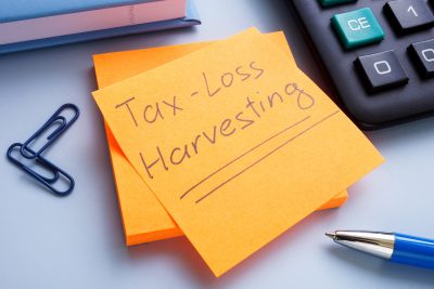 Memo stick with tax-loss harvesting phrase.
