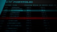 Digital Finance Interface Depicting ETF Portfolio